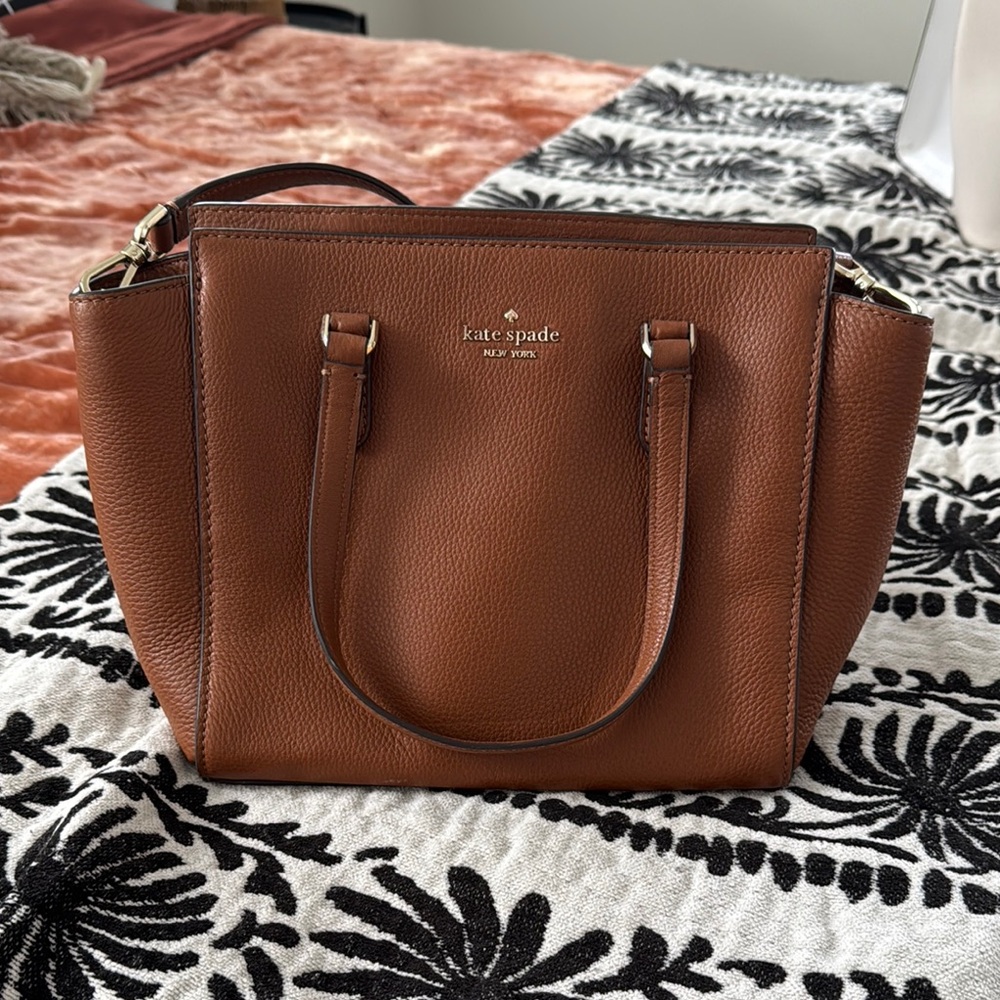 Kate Spade Brown Leather Tote Bag